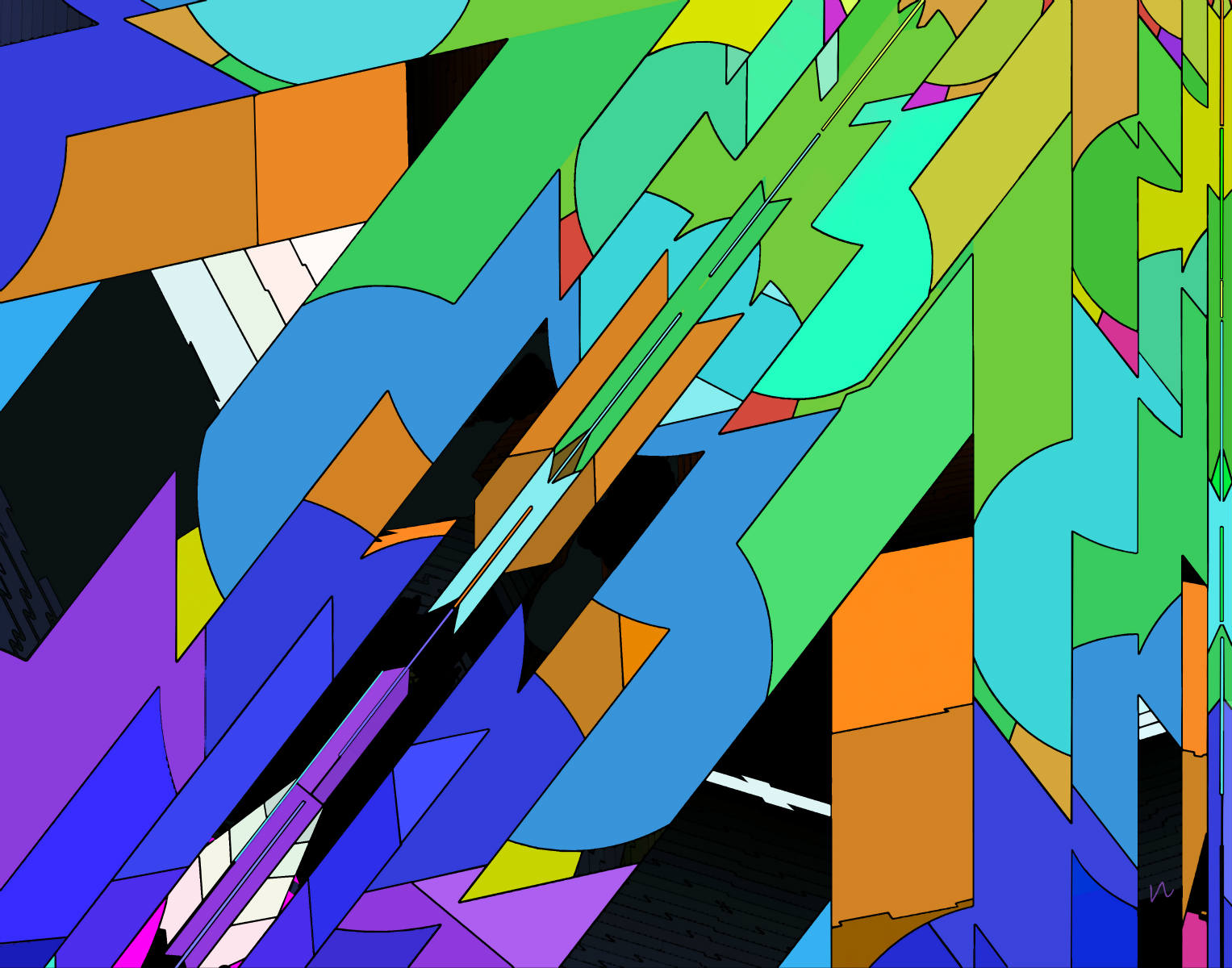 Solve Geometric Jumble [Jigidi] jigsaw puzzle online with 500 pieces