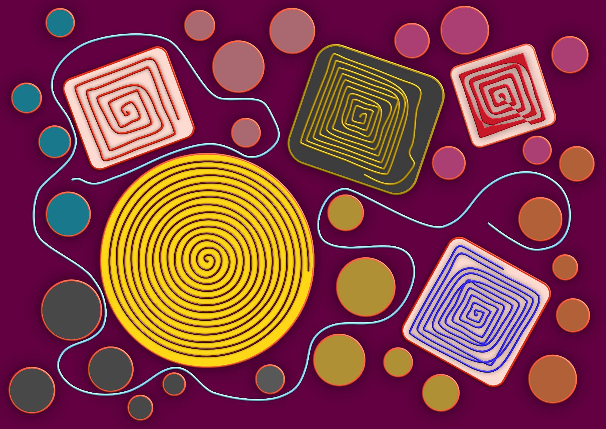 Solve Spiralen jigsaw puzzle online with 280 pieces