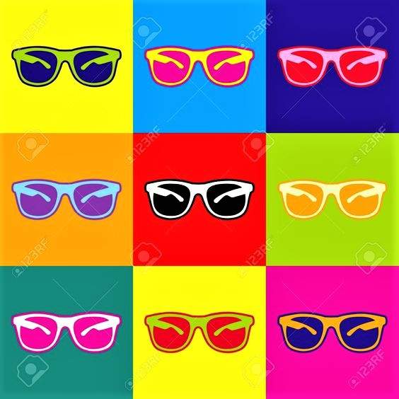 Solve Sunglasses jigsaw puzzle online with 64 pieces
