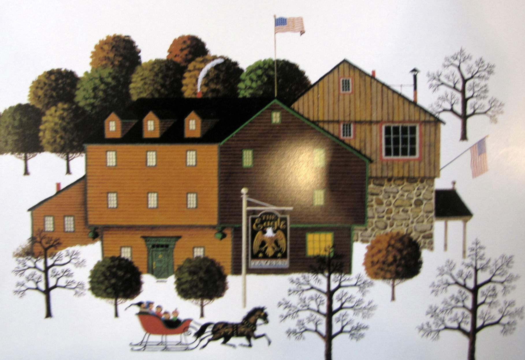 Solve Eagle Tavern {Charles Wysocki} jigsaw puzzle online with 150 pieces