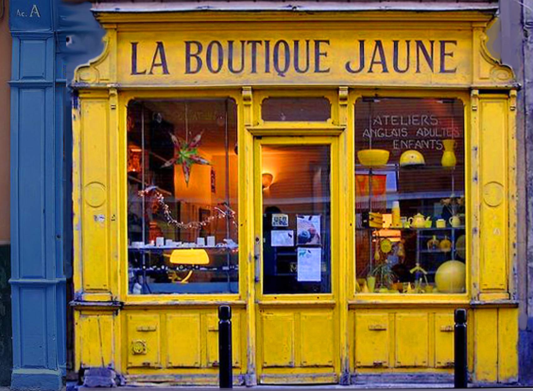 Yellow. Shop Solve The Yellow Shop jigsaw puzzle online with 352 pieces