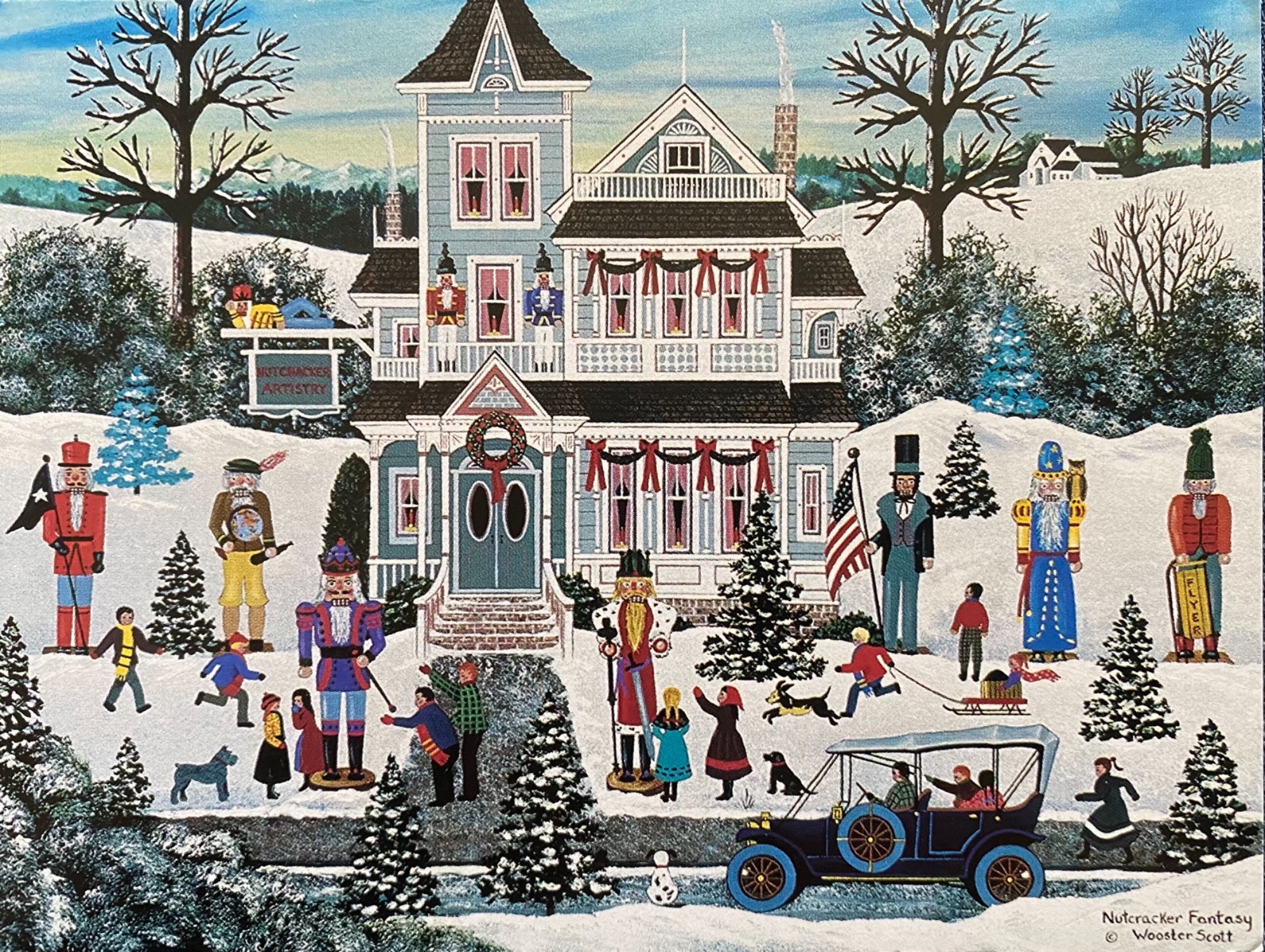 Christmas card jigsaw puzzle