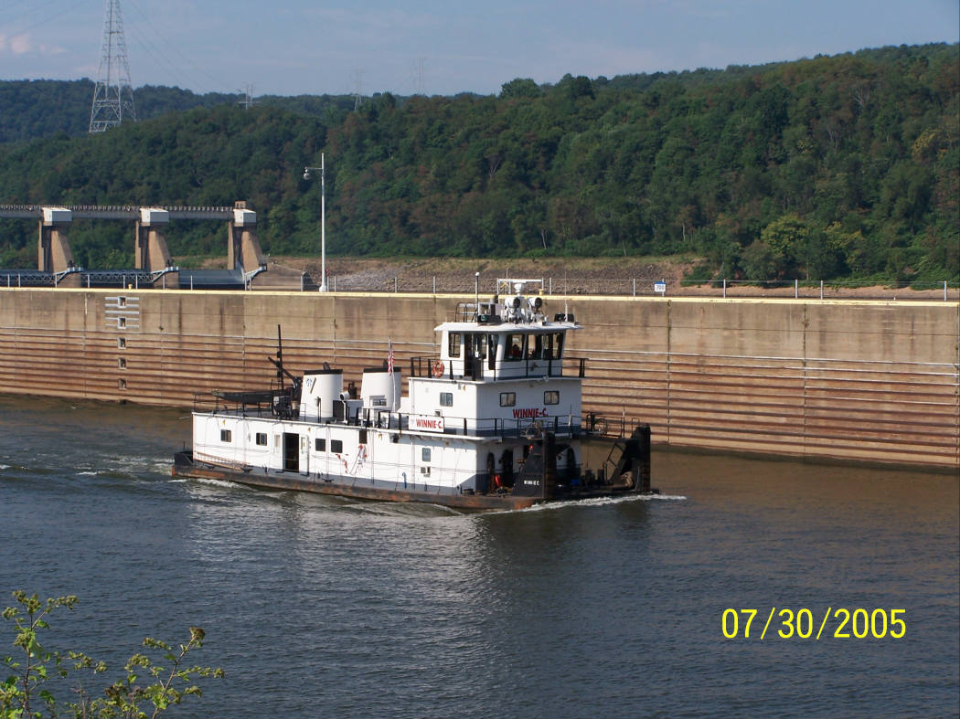 Solve Winnie C Ohio River Towboat New Cumberland Locks & Dam