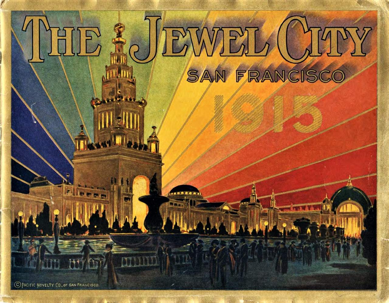 Solve The Jewel City San Francisco 1915 jigsaw puzzle online with 130