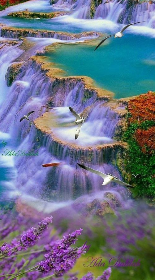 Solve Amazing waterfalls jigsaw puzzle online with 45 pieces