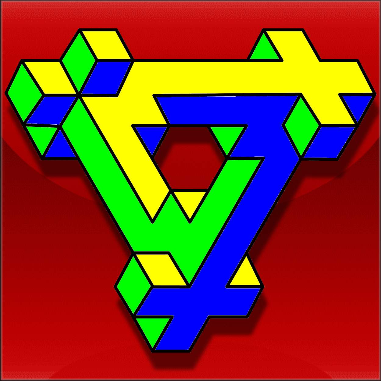 Solve geometryfigureline jigsaw puzzle online with 100 pieces