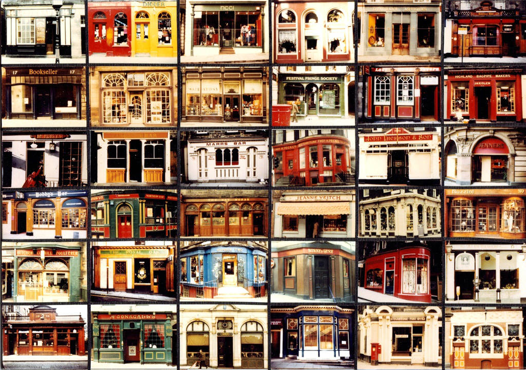 Solve Edinburgh shop fronts and pubs jigsaw puzzle online with 204 pieces