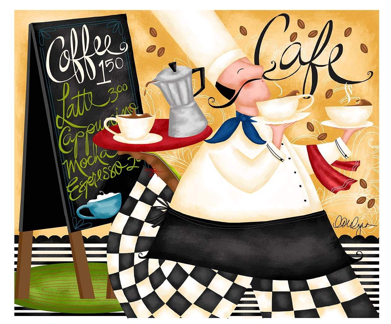 Solve Cafe jigsaw puzzle online with 252 pieces