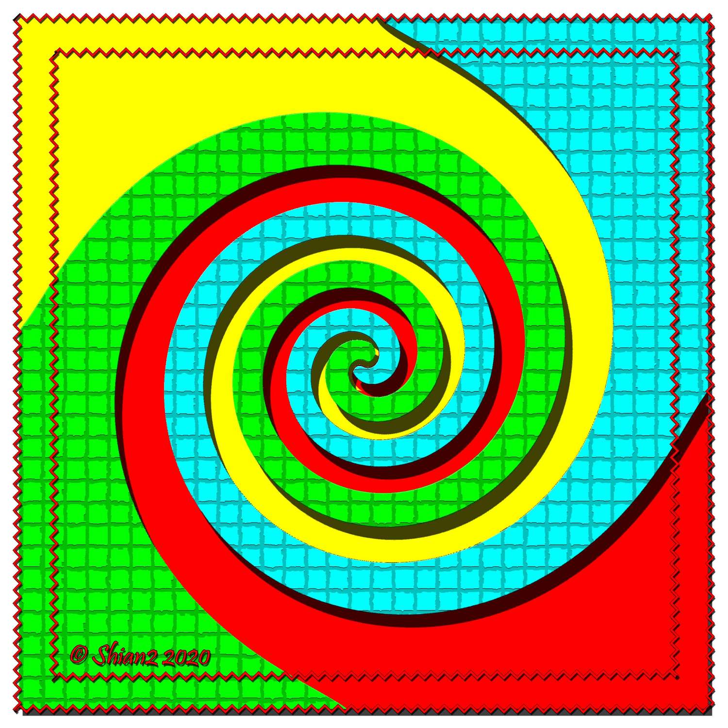 Solve Spiral jigsaw puzzle online with 144 pieces