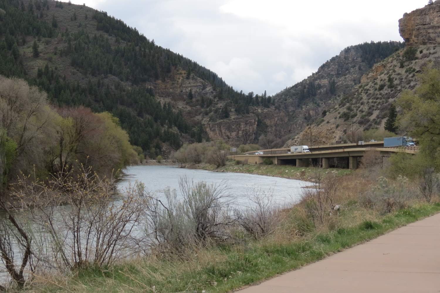 Solve The Colorado River Flows Through Glenwood Canyon Between Gypsum