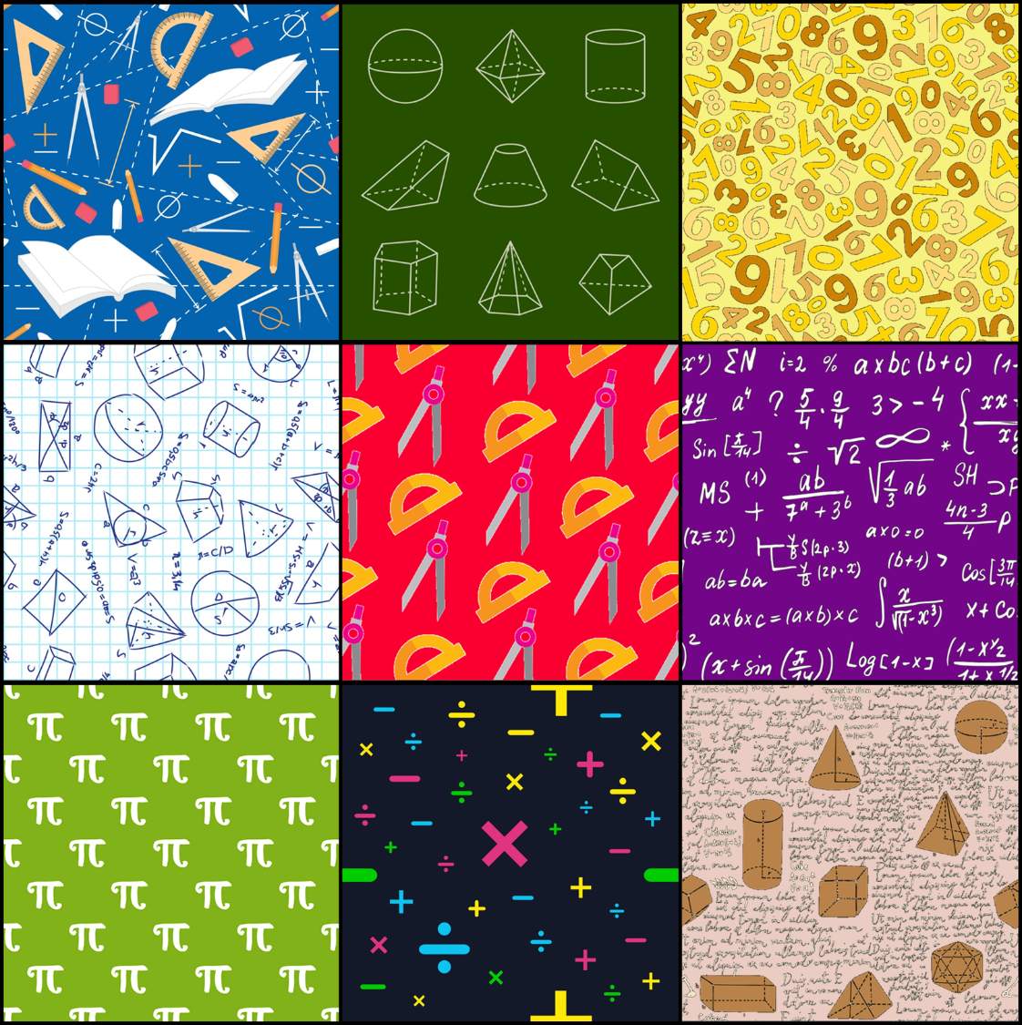 Solve Math patterns 2 jigsaw puzzle online with 81 pieces