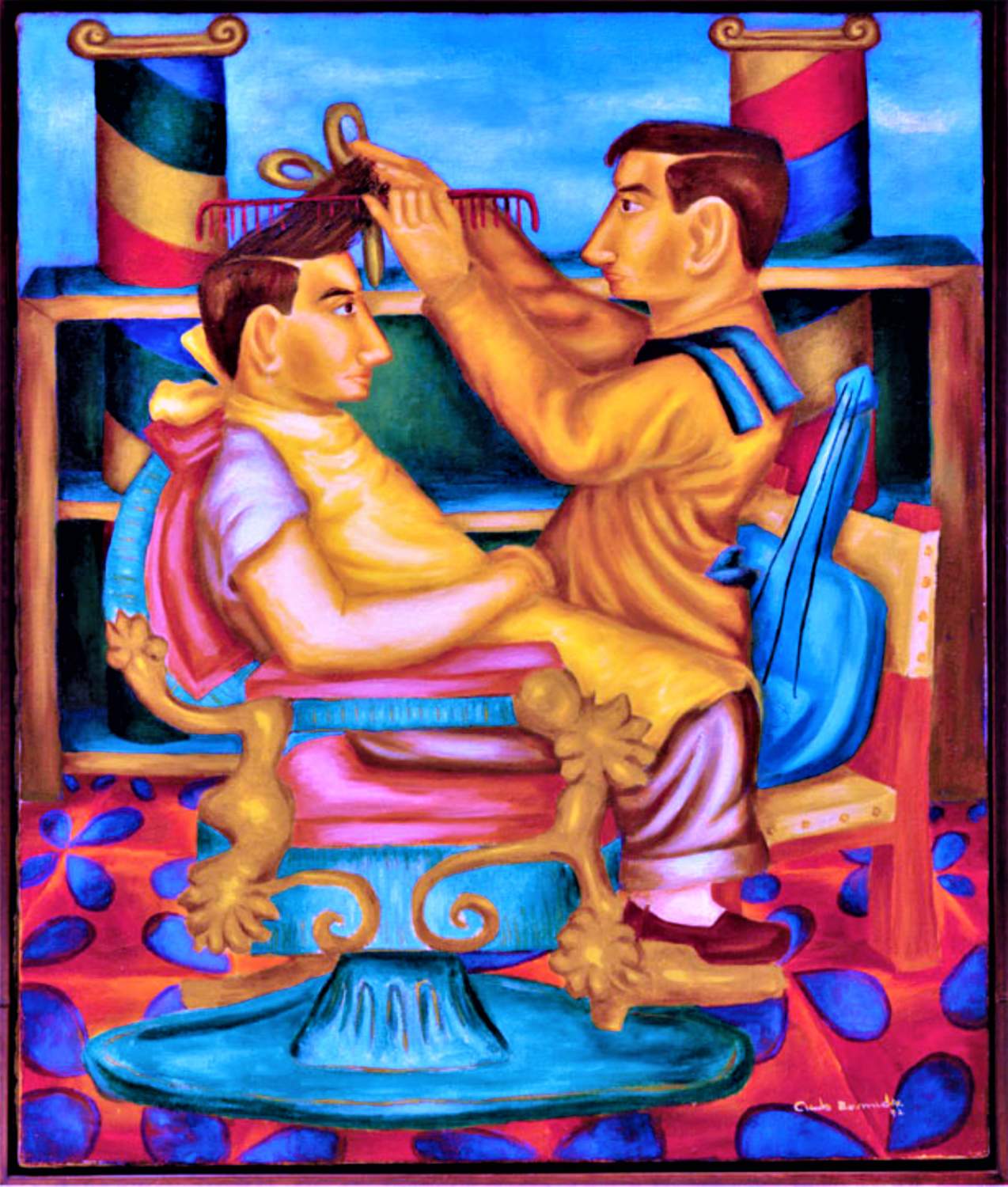 Solve Barber Shop jigsaw puzzle online with 143 pieces