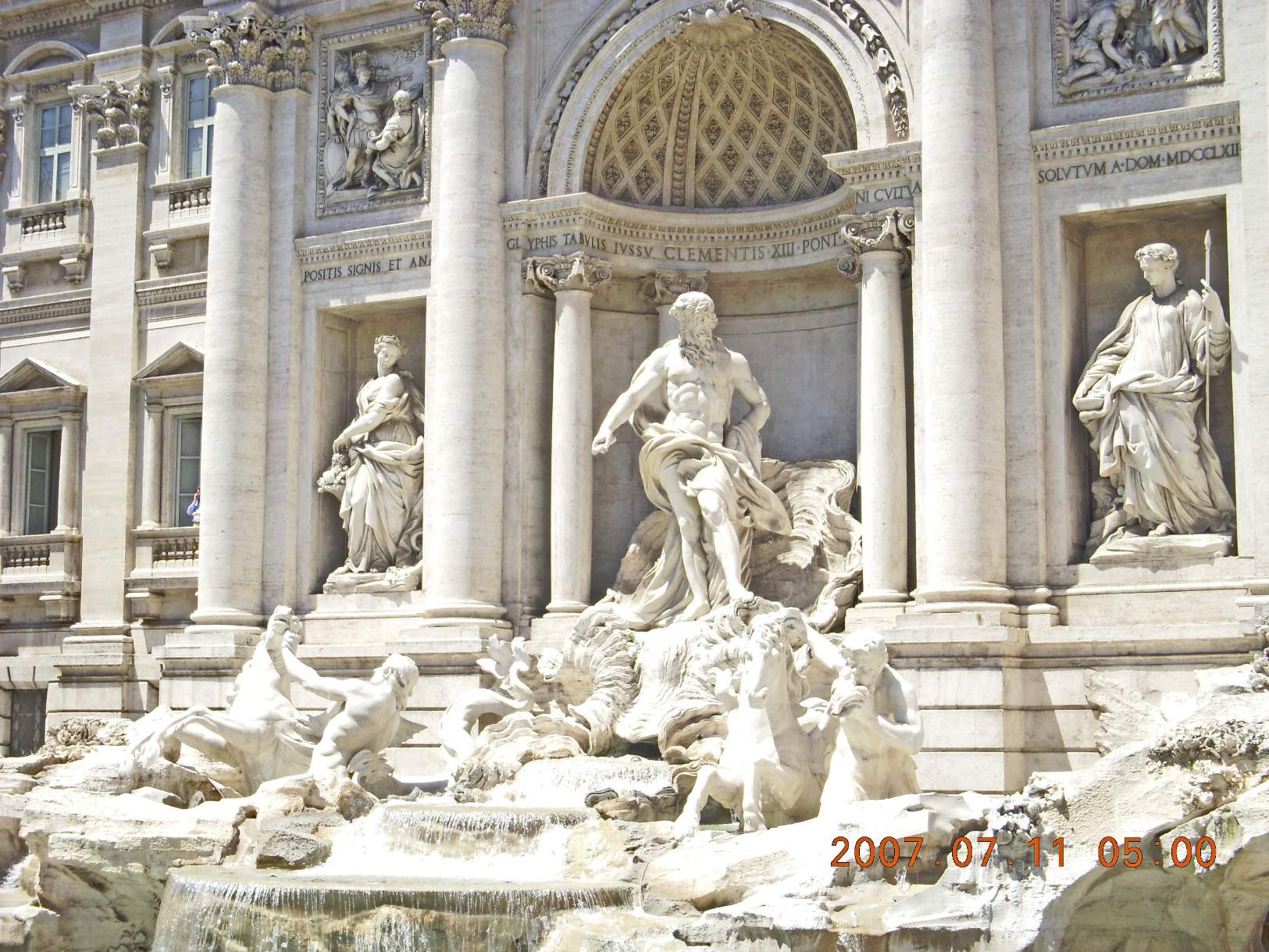 Solve Rome, Trevi Fountain1, July 2007 Italy trip jigsaw puzzle online