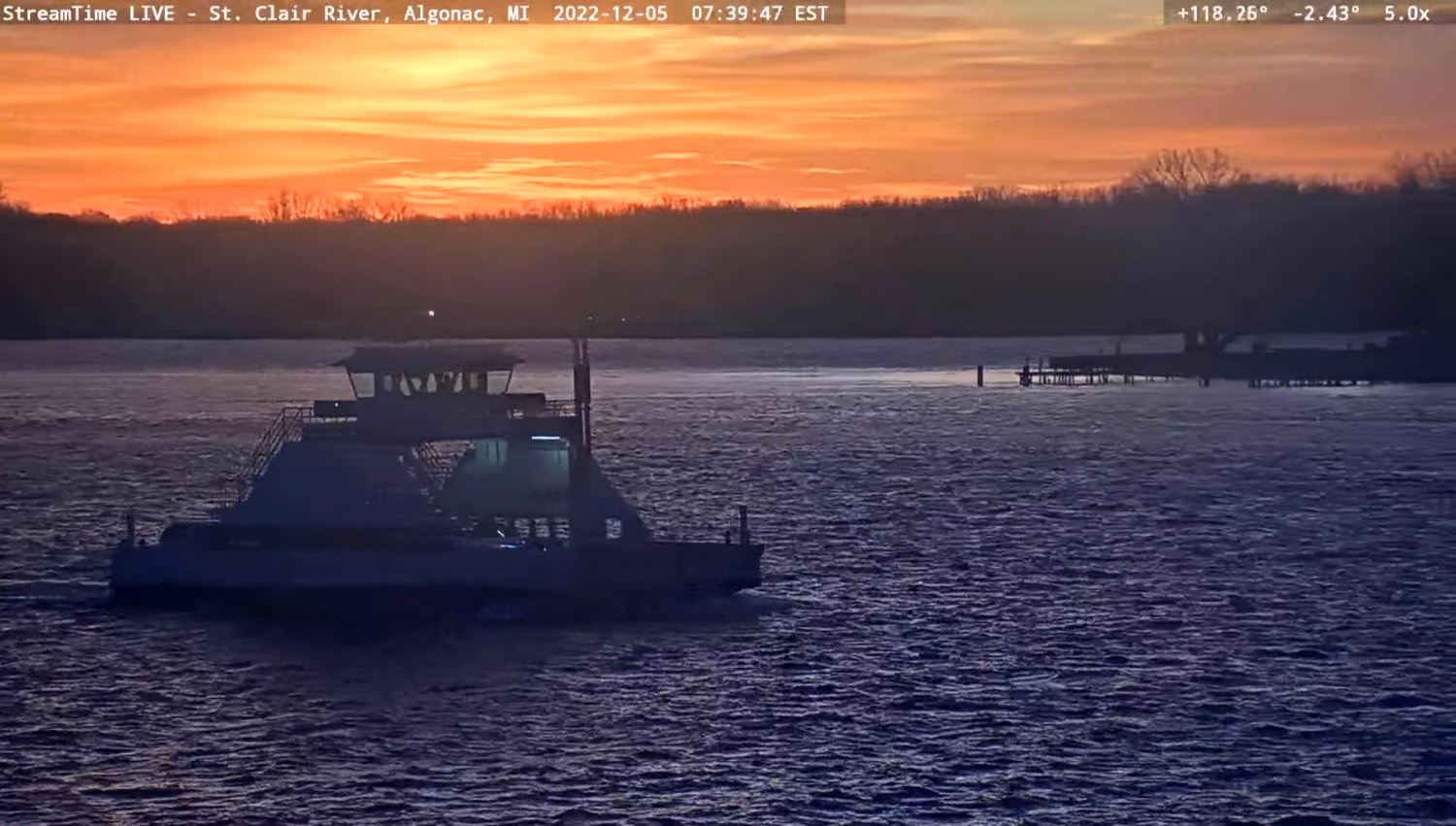 Solve City of Algonac Ferry, Algonac, December 5, 2022 jigsaw puzzle