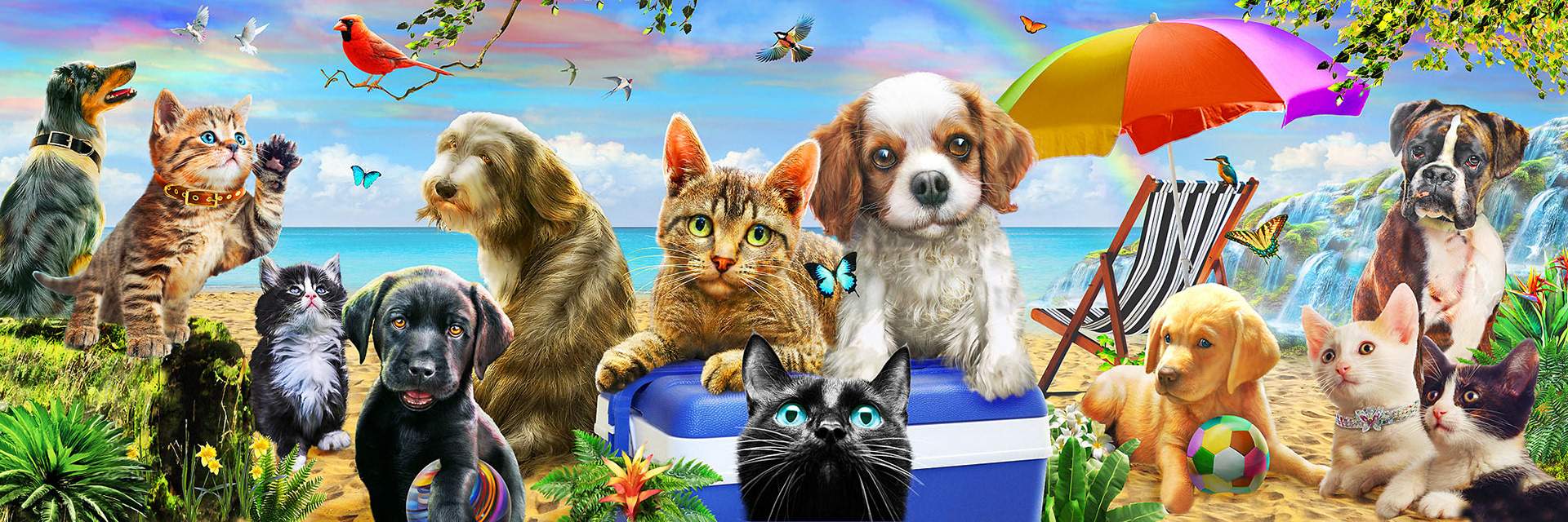Solve Precious Paws jigsaw puzzle online with 200 pieces