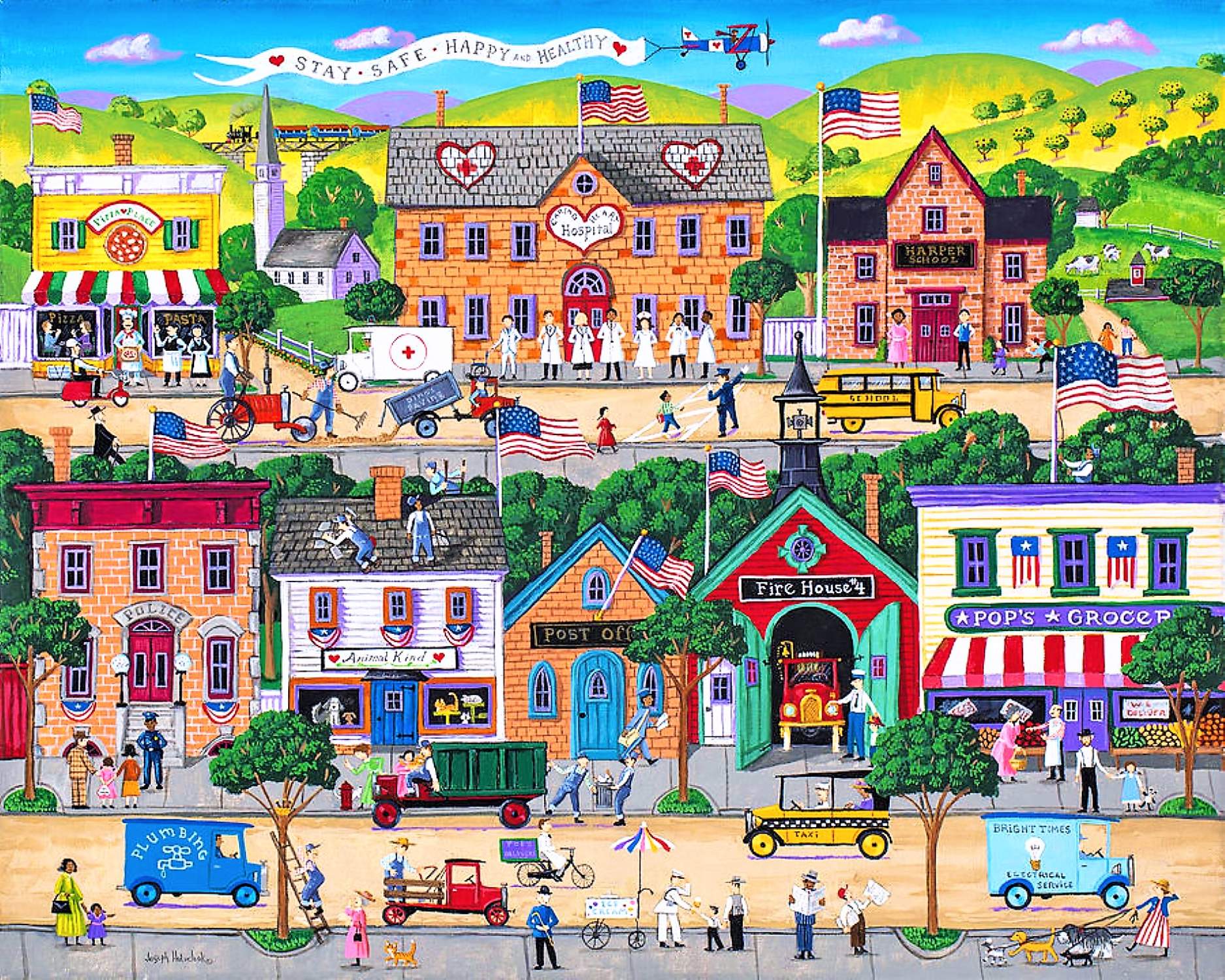 Solve Hometown Heroes jigsaw puzzle online with 352 pieces