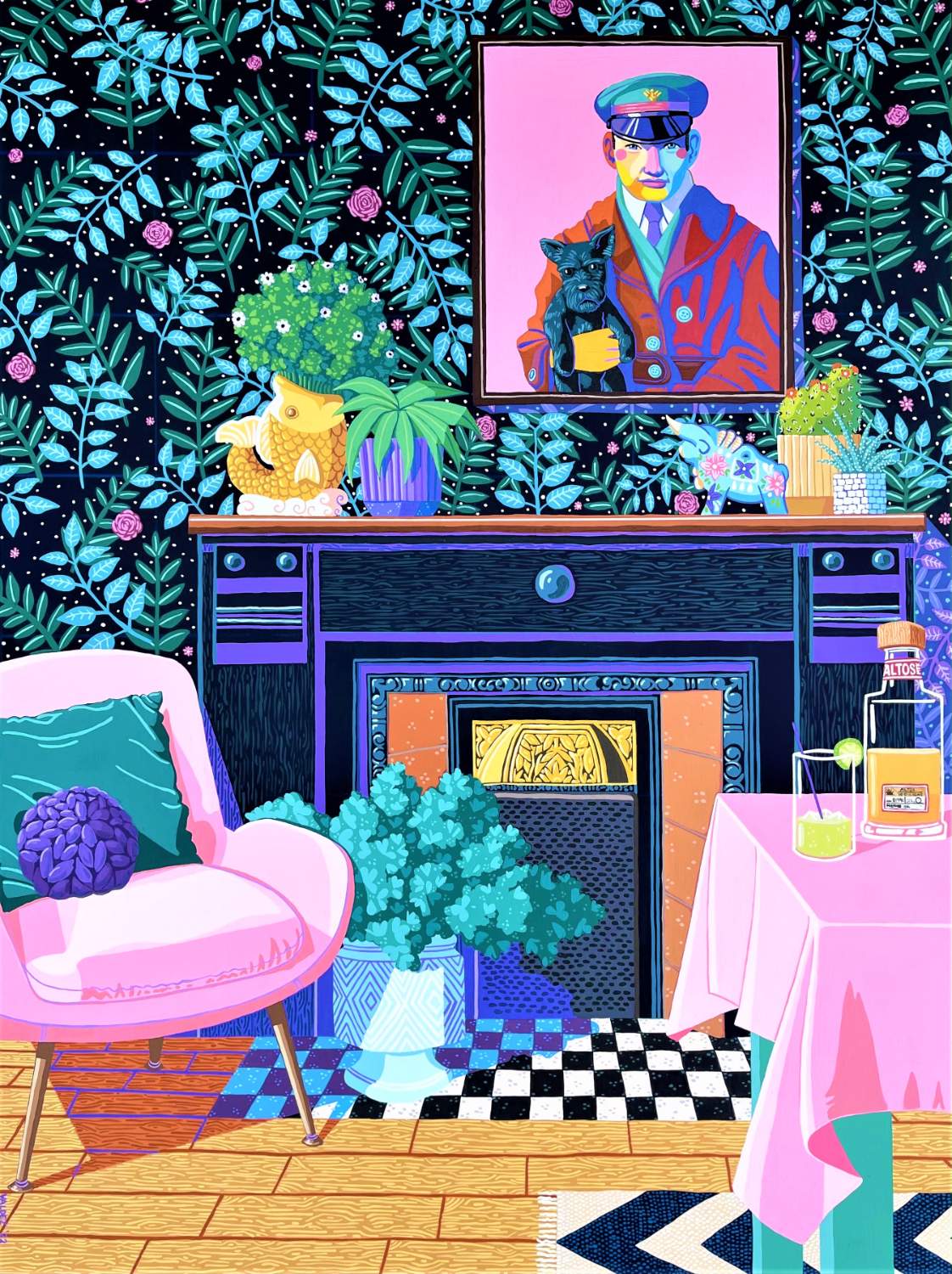 Solve A Featured Fireplace jigsaw puzzle online with 300 pieces