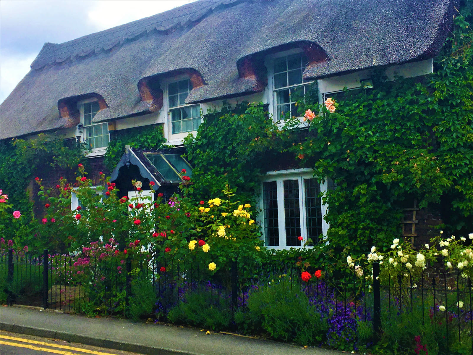 Solve Pretty Thatched Cottage, Kent jigsaw puzzle online with 432 pieces