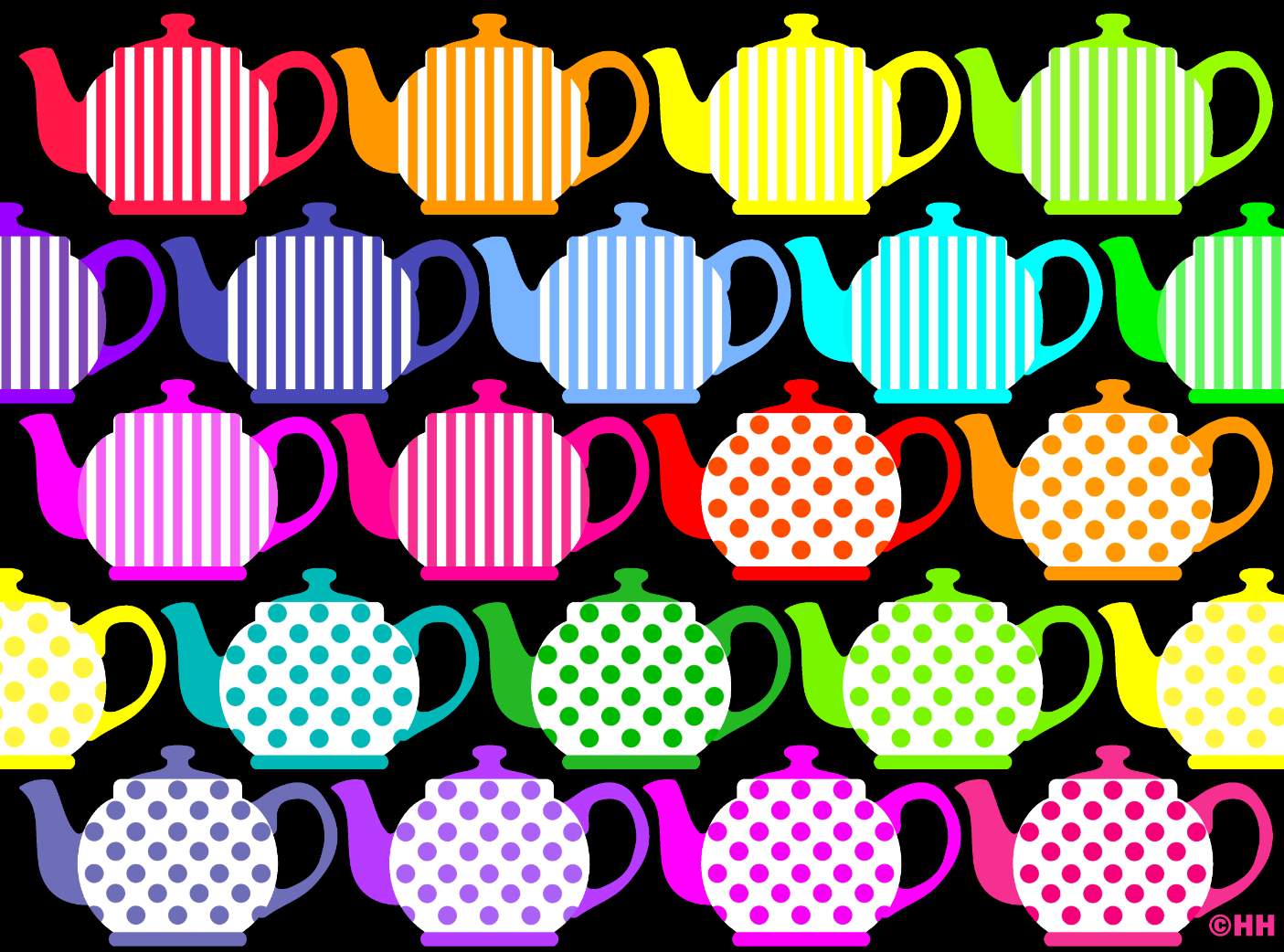 Solve teapots jigsaw puzzle online with 35 pieces