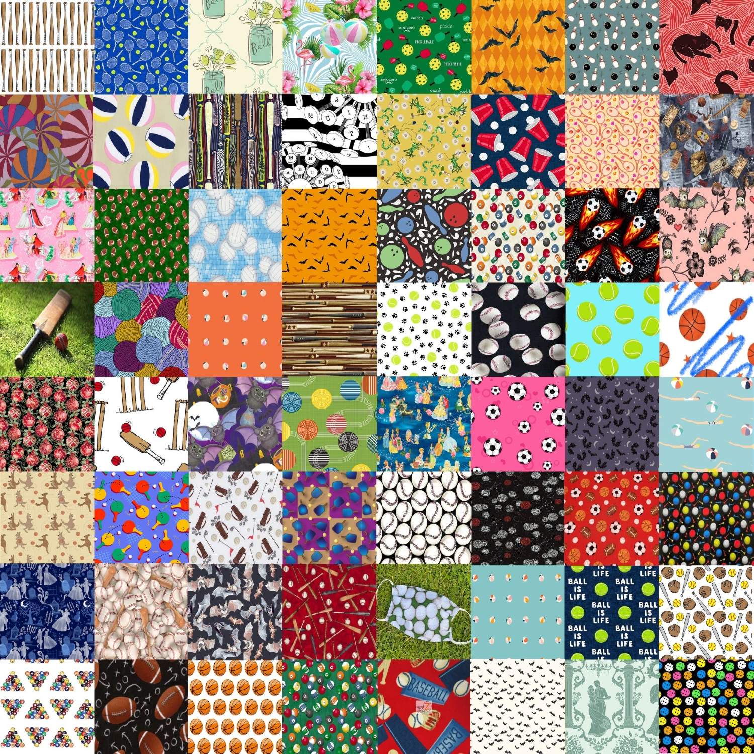 Solve Bats and Balls jigsaw puzzle online with 324 pieces