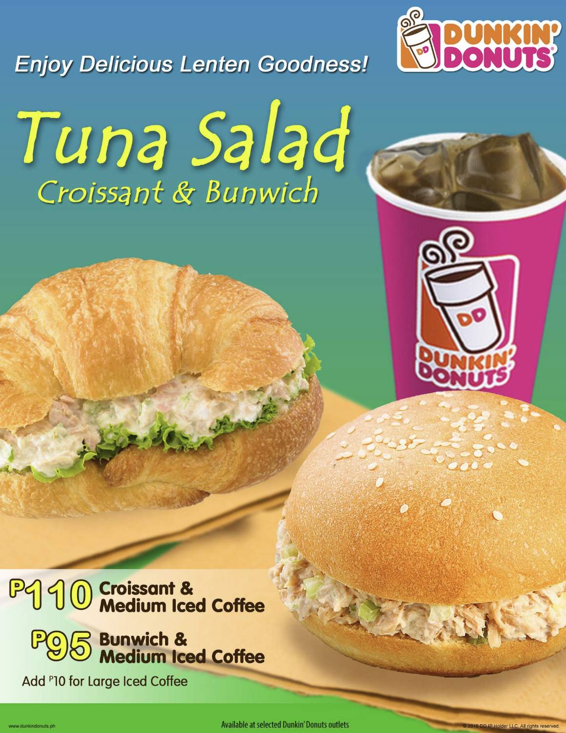 Solve DunKin' DoNuts Philippines Tuna Salad Croissant & BunWich