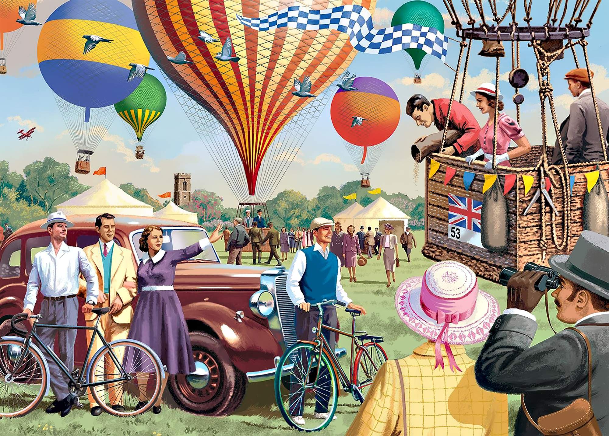 Solve Hot Air Balloons jigsaw puzzle online with 315 pieces
