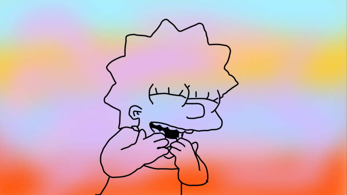 Solve Lisa Simpson jigsaw puzzle online with 84 pieces