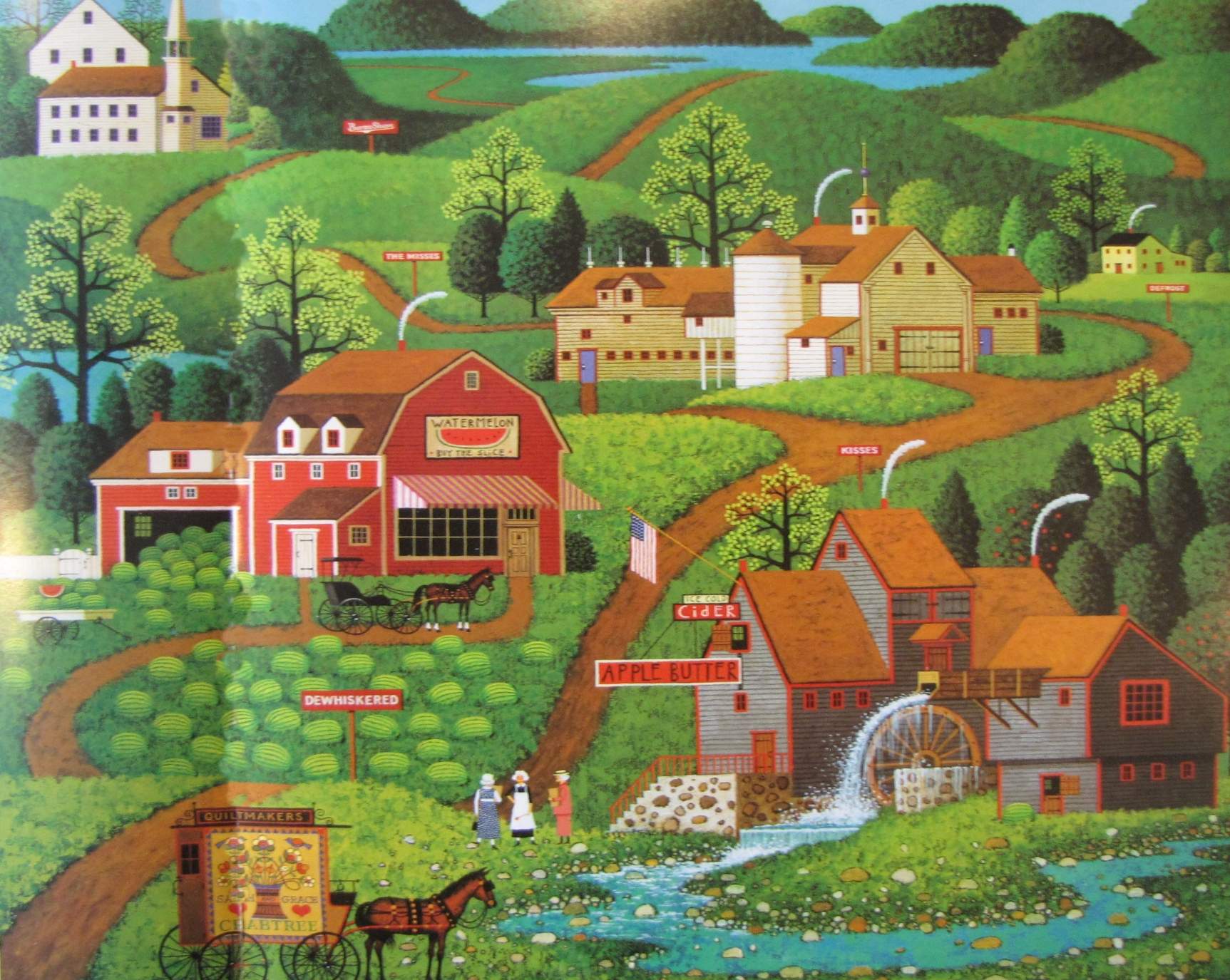 Solve Apple Butter{Charles Wysocki} jigsaw puzzle online with 154 pieces