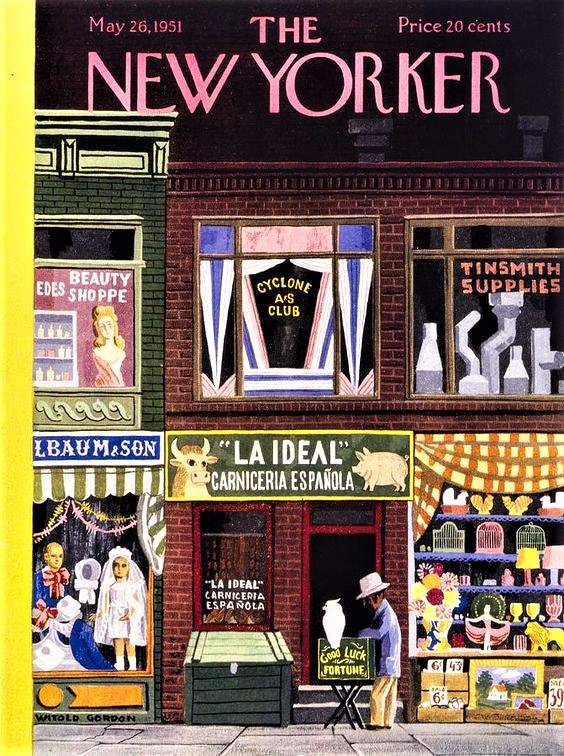 Jigsaw Puzzle May 26, 1951 The New Yorker / Cover art by Witold