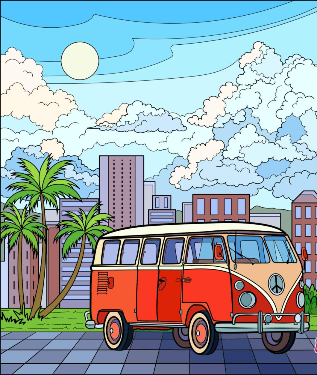 Solve Van jigsaw puzzle online with 80 pieces
