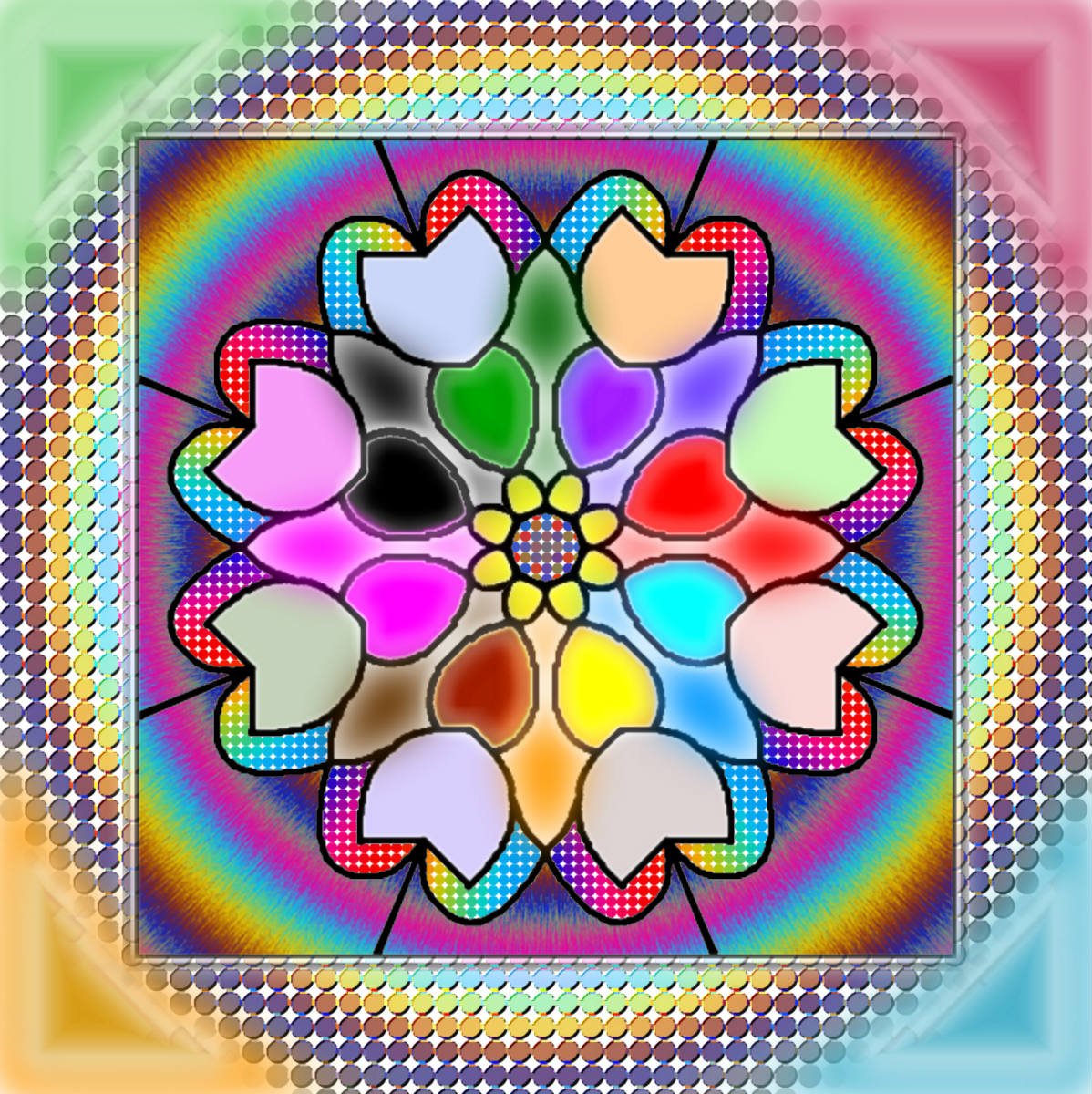 Solve 1120 the dots make you dotty jigsaw puzzle online with 400 pieces