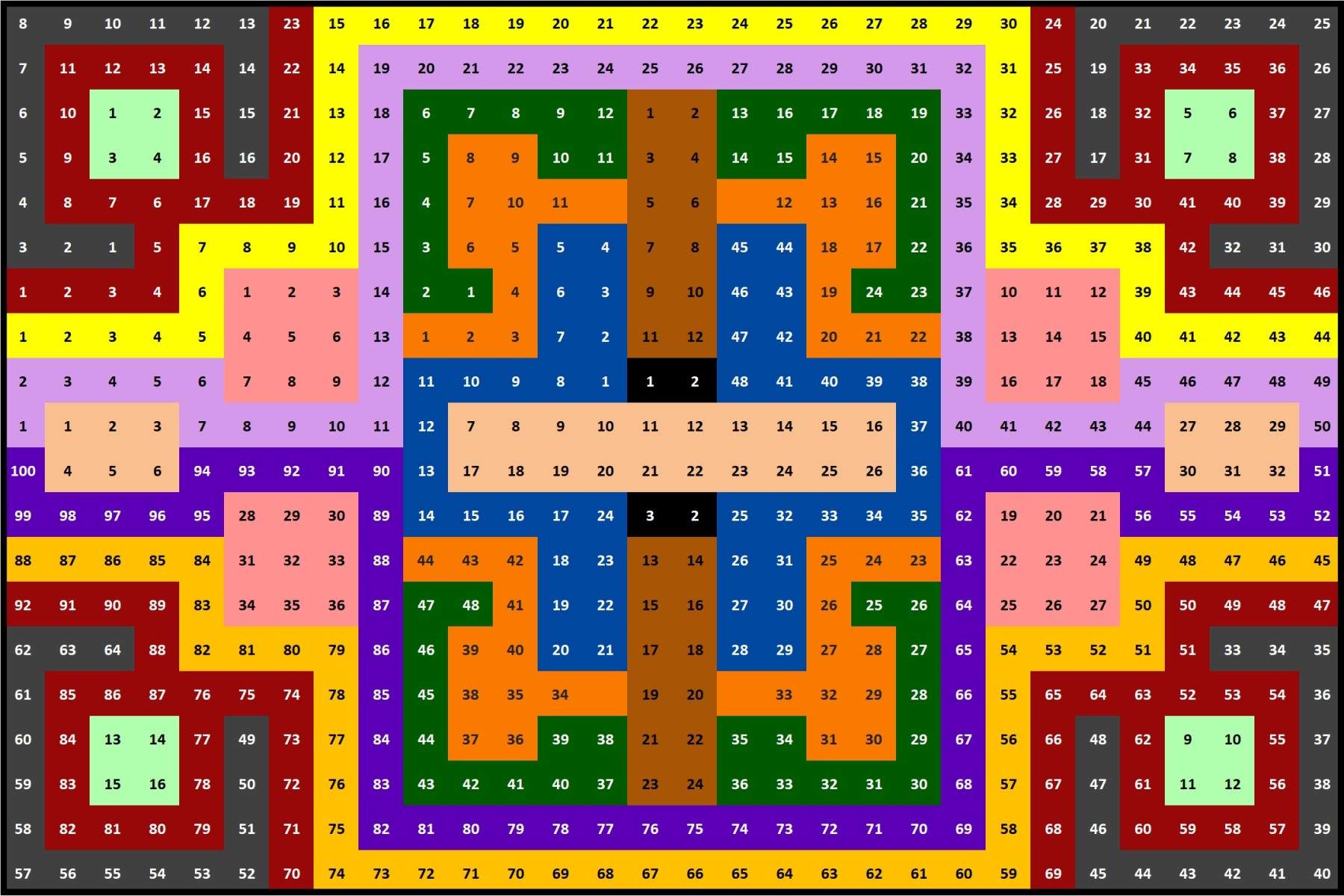 Jigsaw Puzzle Number 227 knotted squares with a link to a 400 piece