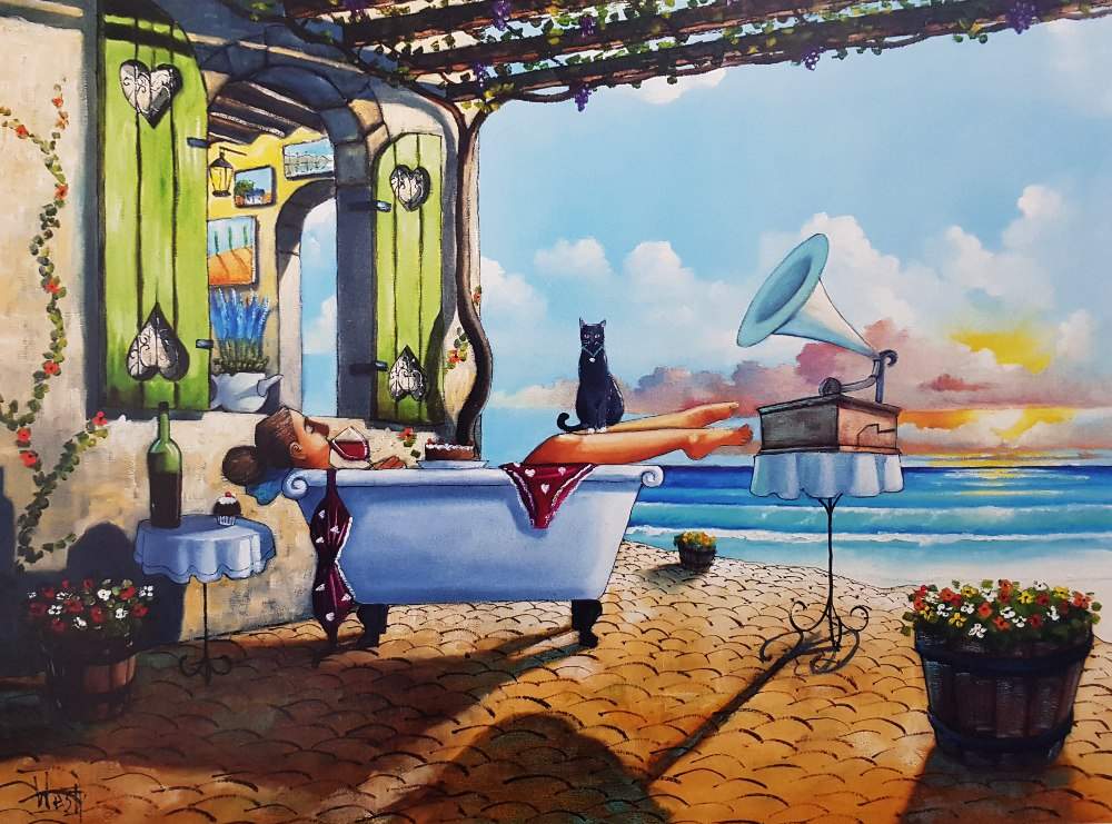 Solve Sunset Relaxation jigsaw puzzle online with 208 pieces