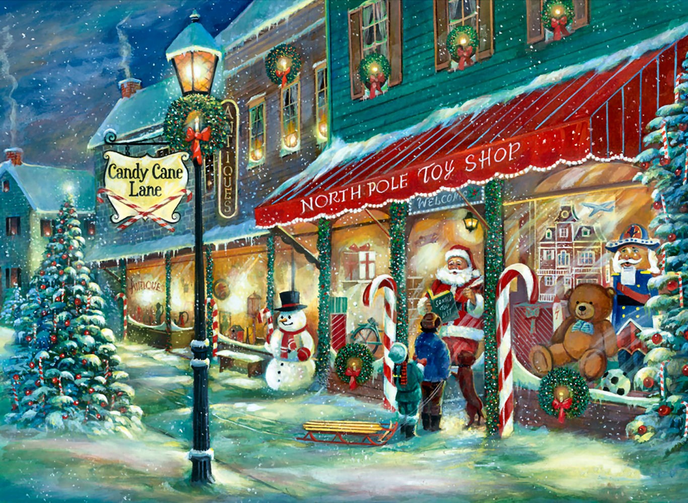 Solve North Pole Toy Shop jigsaw puzzle online with 352 pieces