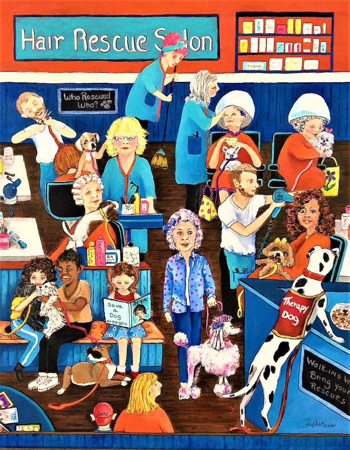 Solve Hair Rescue Salon jigsaw puzzle online with 336 pieces