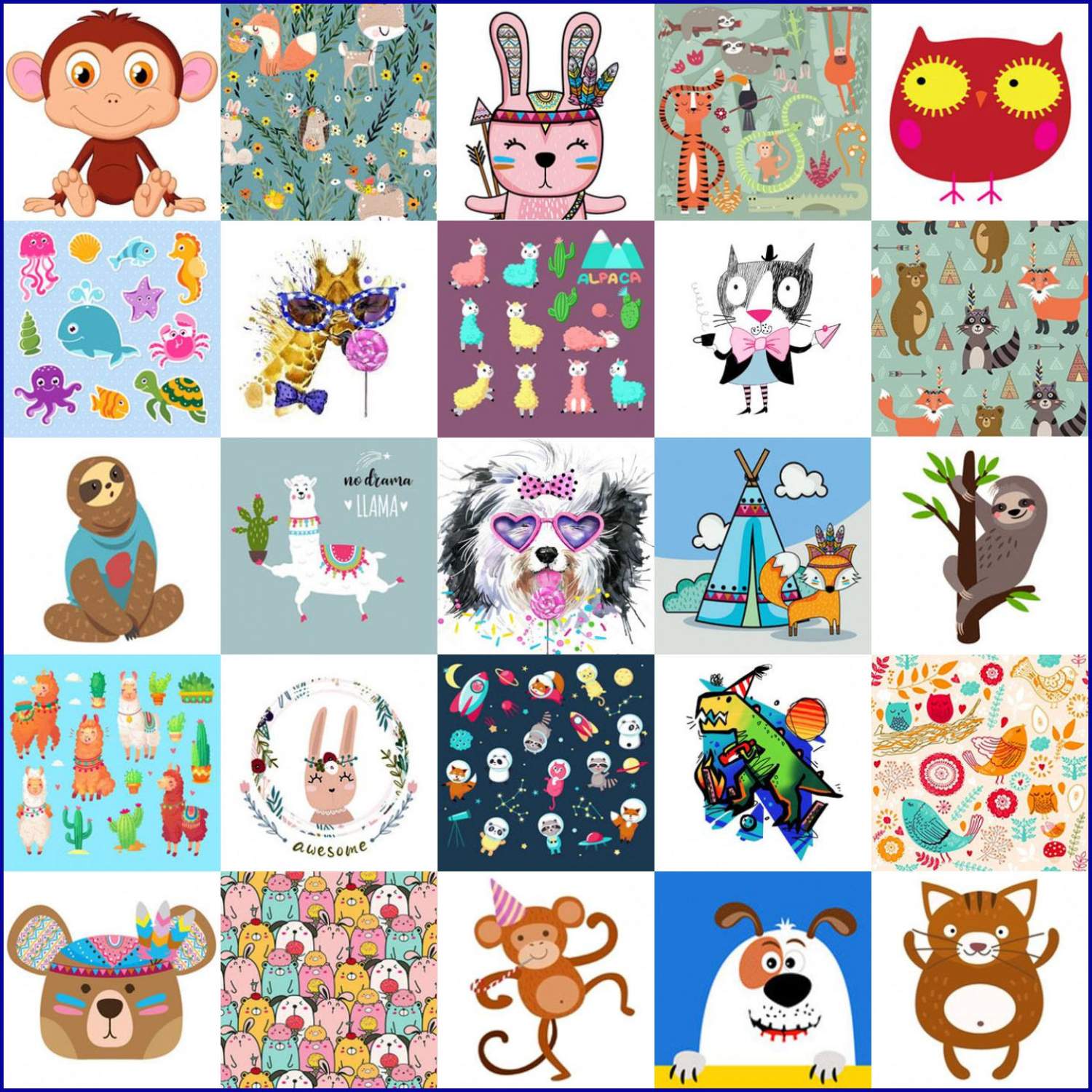 Solve Cute Animals 215 jigsaw puzzle online with 400 pieces