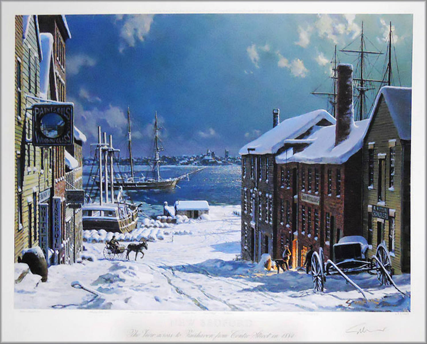 Solve New Bedford View Across to Fairhaven from Center St jigsaw puzzle