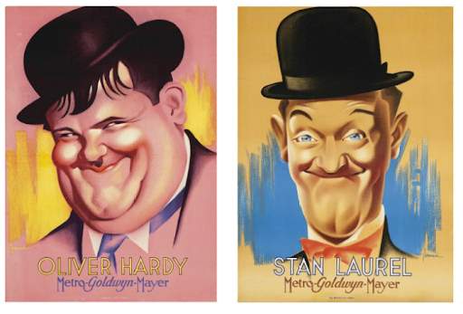 Solve Laurel and Hardy jigsaw puzzle online with 40 pieces