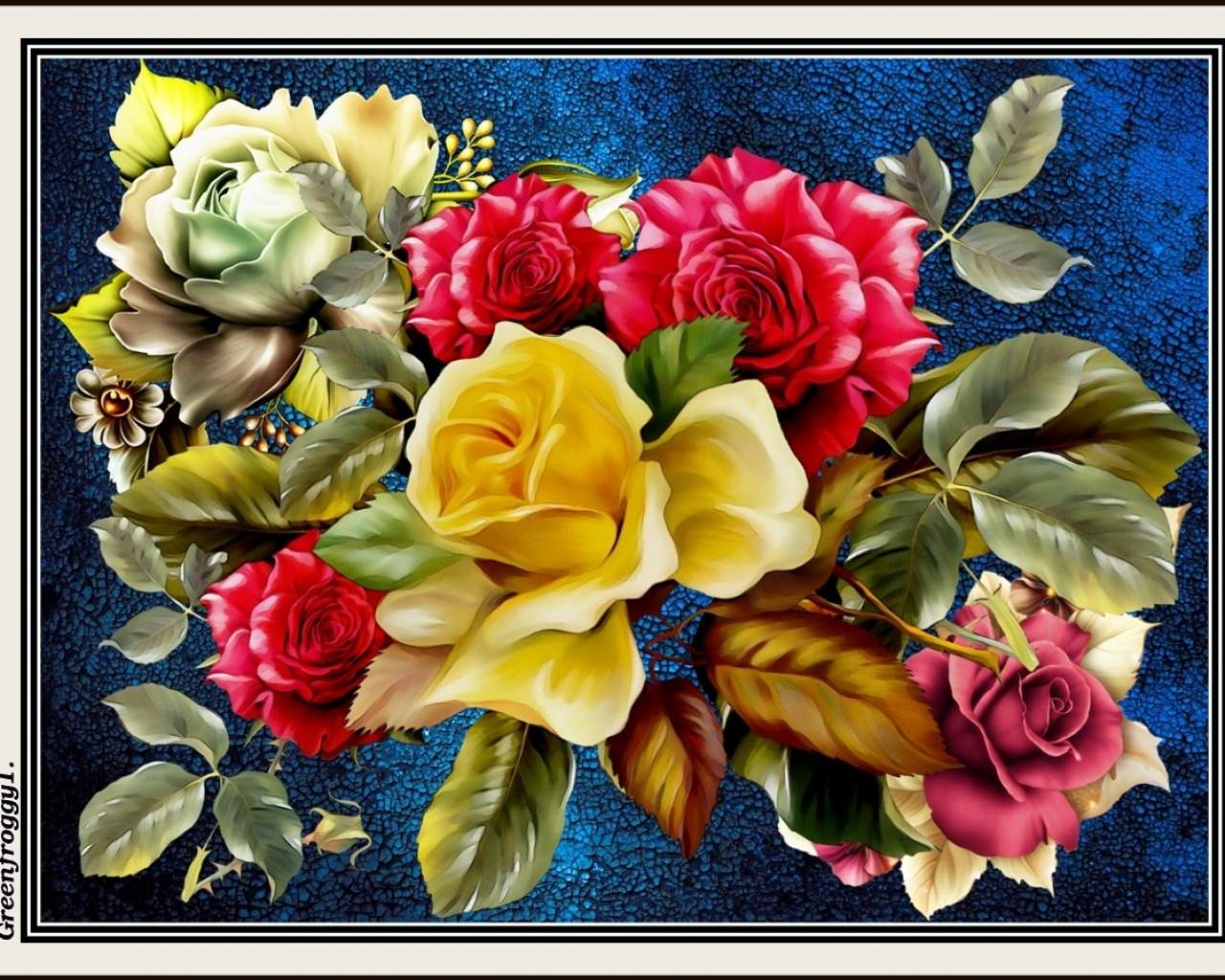 Solve PUZZLE Flower Collage III jigsaw puzzle online with 357 pieces