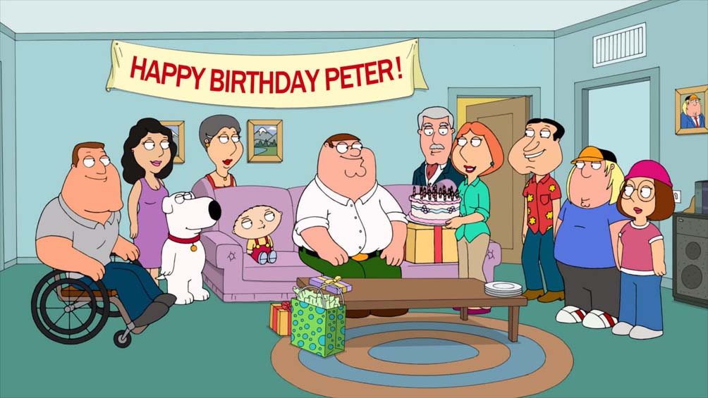 Jigsaw Puzzle Family Guy Happy Birthday Peter 144 pieces Jigidi