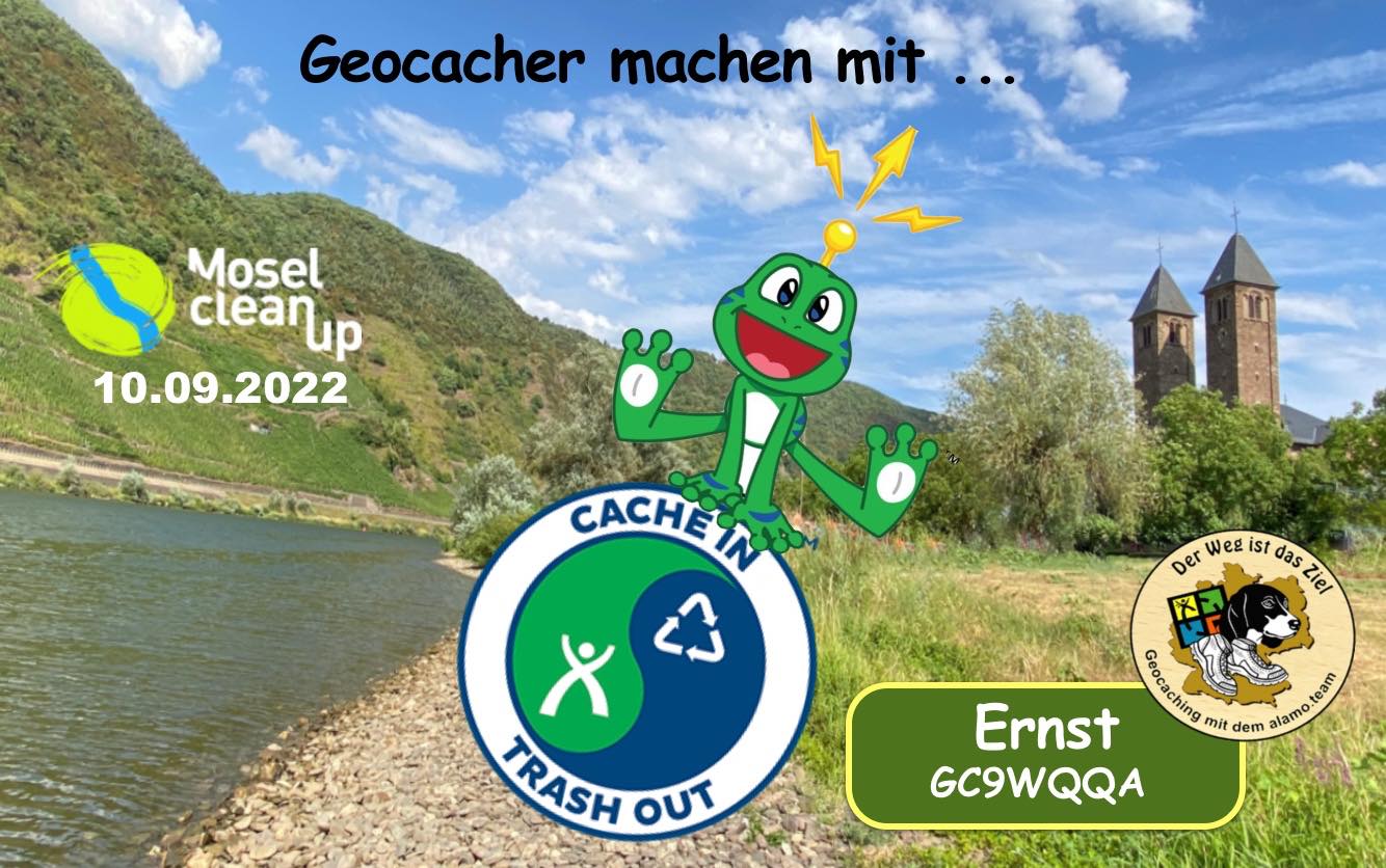 Jigsaw Puzzle CITO Mosel CleanUp "Ernst gemeint" (2022) (Geocaching