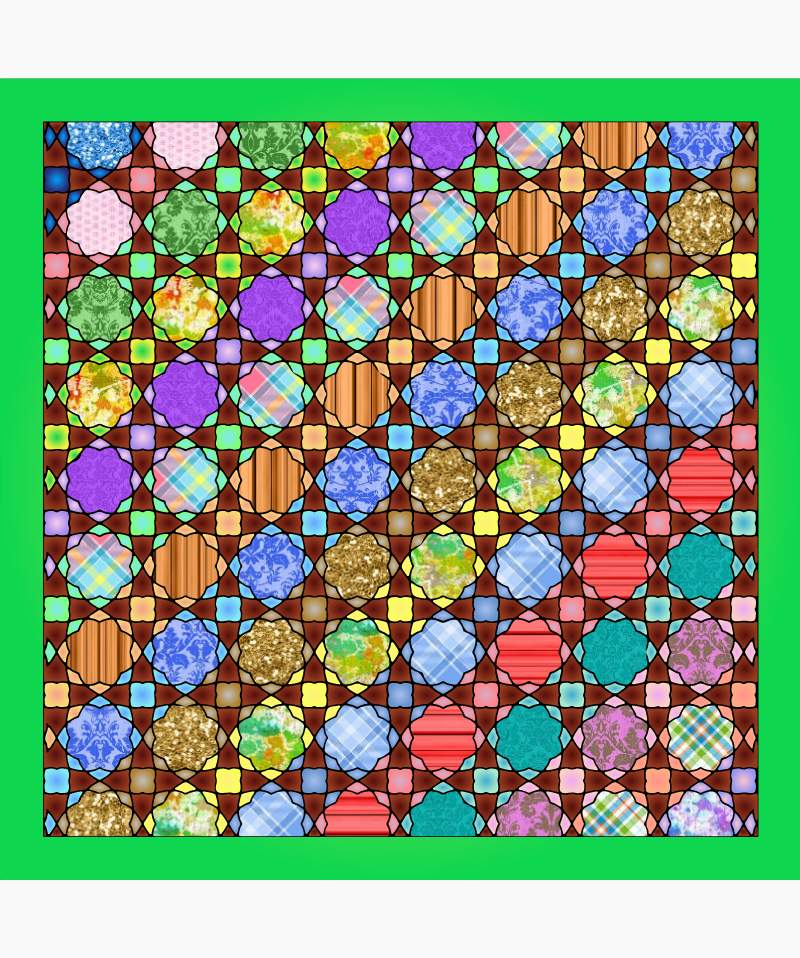 Solve chocolate truffle quilt jigsaw puzzle online with 99 pieces