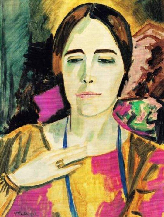 Solve Hermann Max Pechstein~(German, 1881-1955) Portrait of a Woman ...