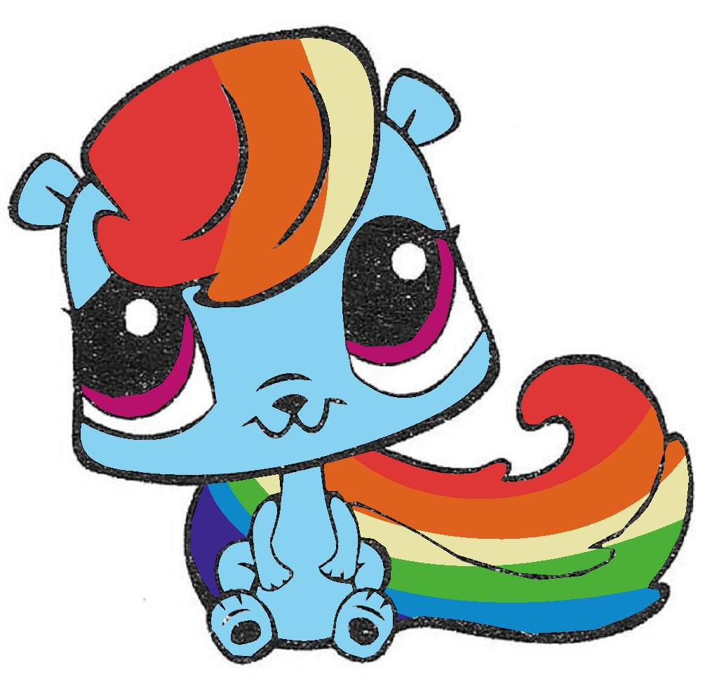 Jigsaw Puzzle LPS MLP Rainbow Dash 25 pieces Jigidi