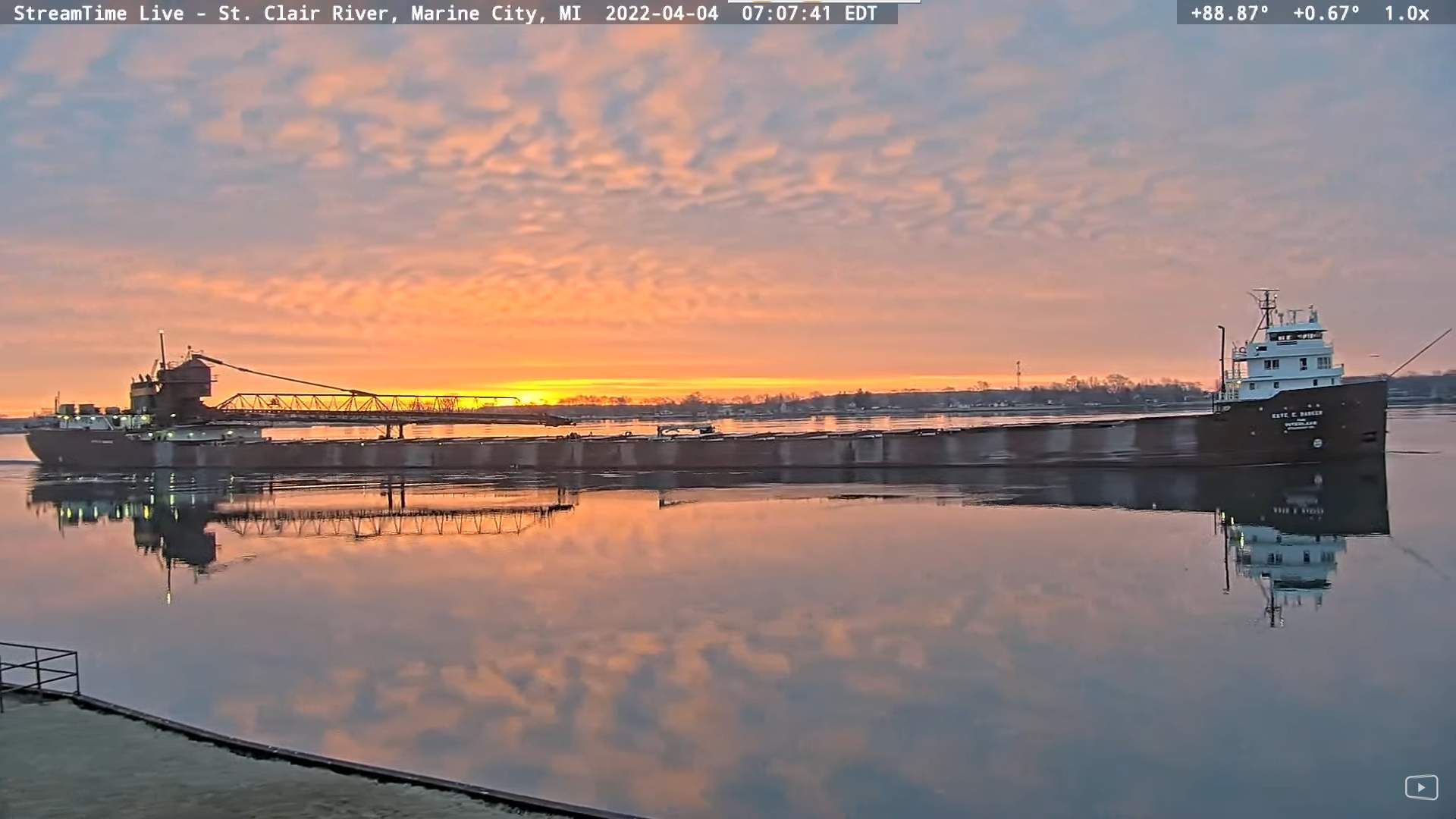 Solve Kaye E Barker Great Lakes Freighter Marine City, MI (202204