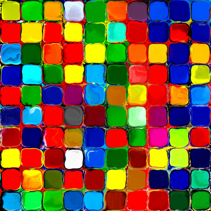 Solve rainbowcolorfultilesmosaic jigsaw puzzle online with 64 pieces