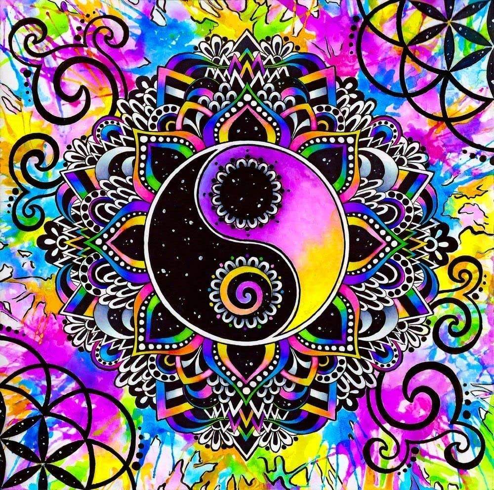 Solve Yin yang jigsaw puzzle online with 196 pieces