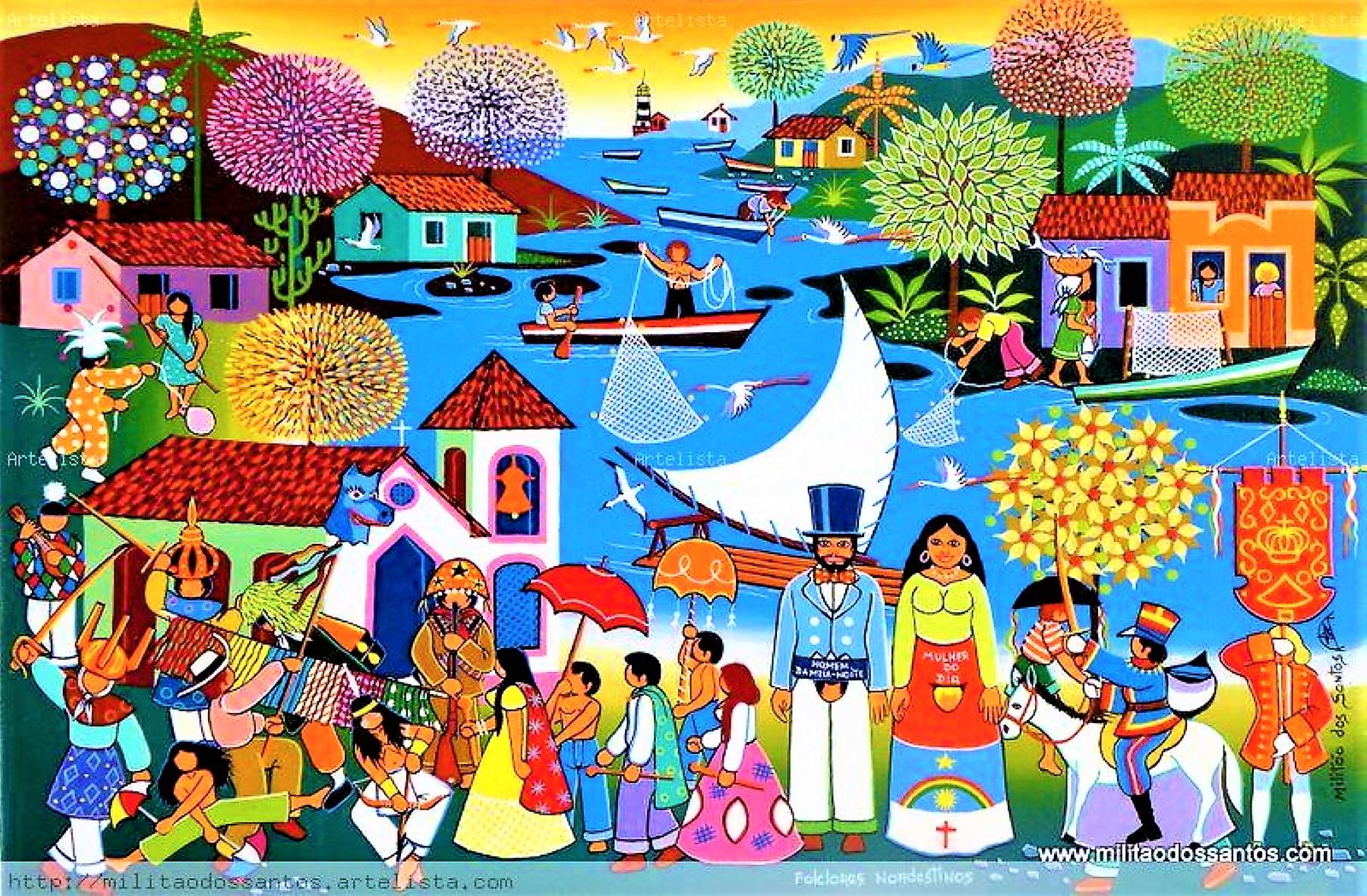 Solve Northeastern Brazil Folklore Ceremony jigsaw puzzle online with