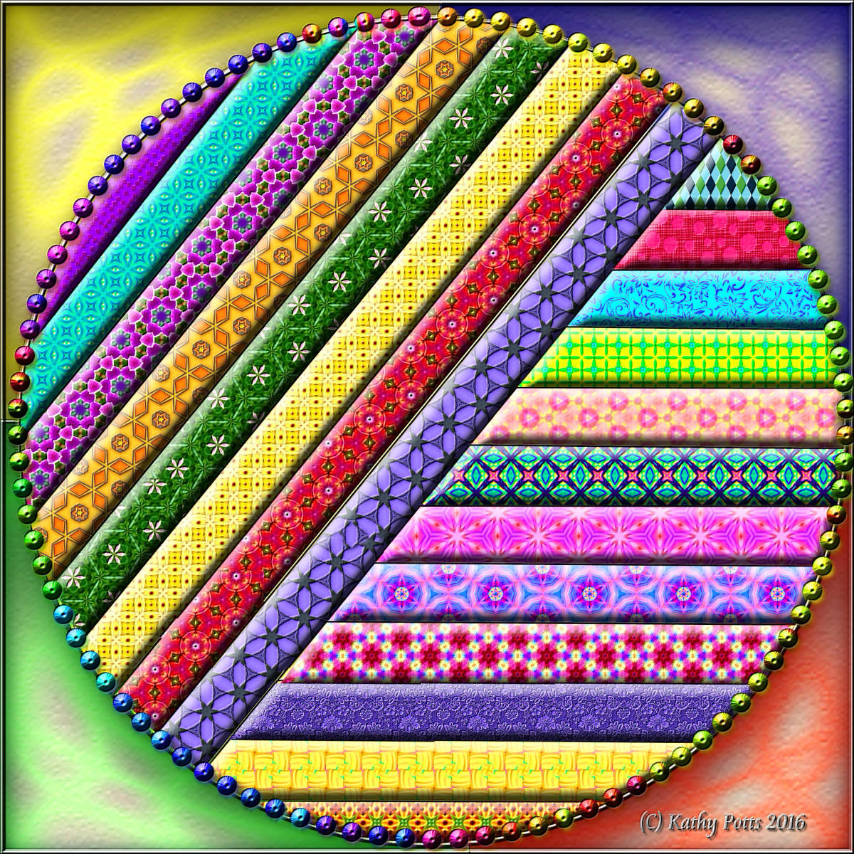 Solve Circle Mosaic jigsaw puzzle online with 256 pieces