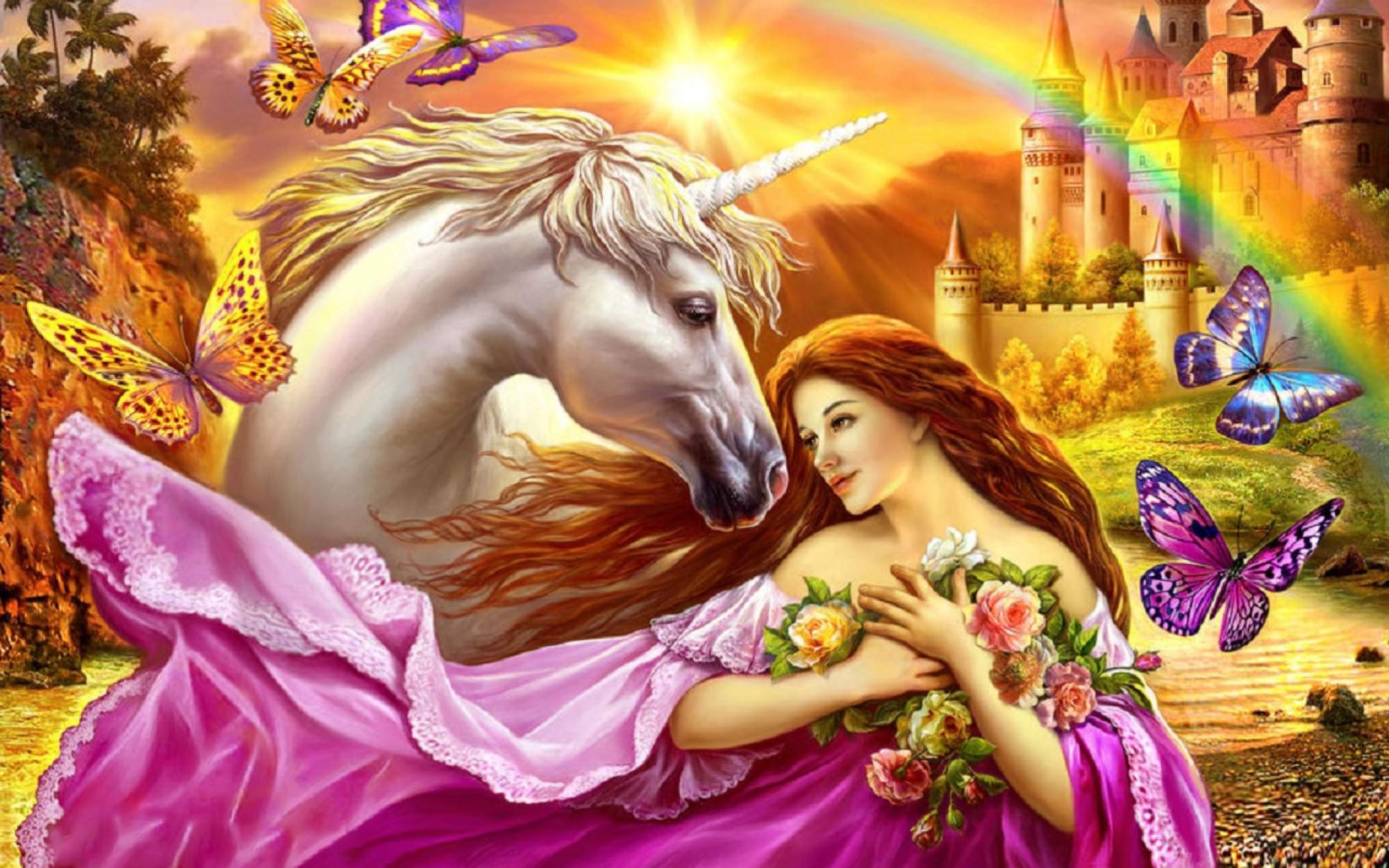 Solve PUZZLE Unicorn jigsaw puzzle online with 187 pieces